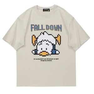 Fall Down Duck Tee Shirt Beige